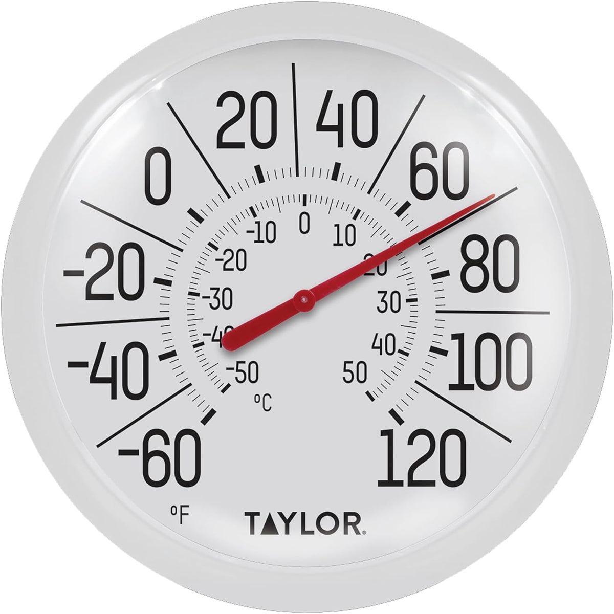 White Bezel 8.5 Inch Dial Thermometer H49832