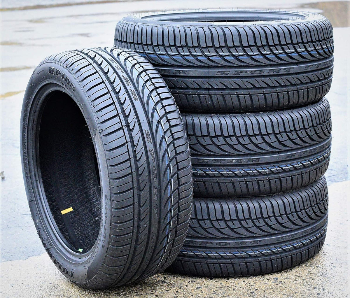 Set of 4 All-Season High Performance Radial Tires 225/40R18 92W Load Range XL 4-Ply BSW I29476