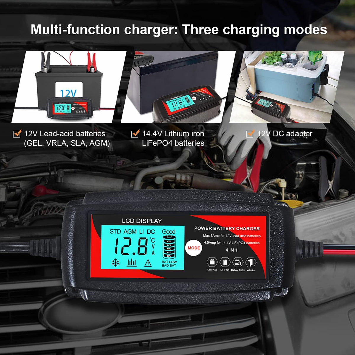 12V Fully Automatic Car Battery Charger B963830