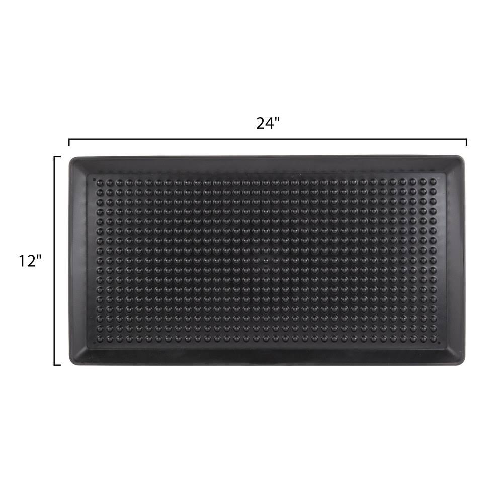 Charcoal Polypropylene Pizza Tray - 12/Case H779615