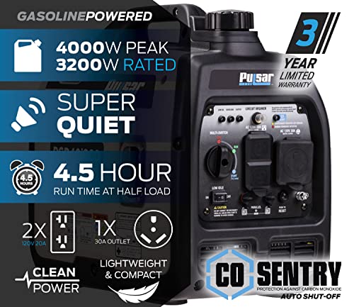 Ultra Light Quiet 4000W Portable Gas Inverter Generator A590208