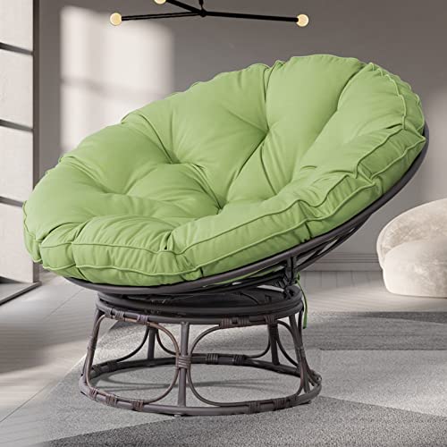 Navy Wicker Papasan Chair with Cushion and Frame X153