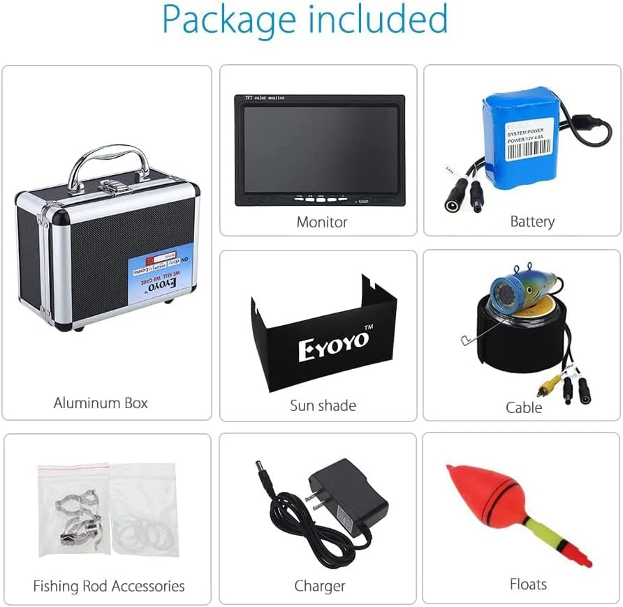 Portable Underwater Fishing Camera 1000TVL 7 inch LCD Monitor O51068
