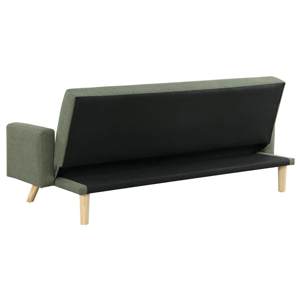 Sage Green Fabric Upholstered Convertible Sofa Bed I417