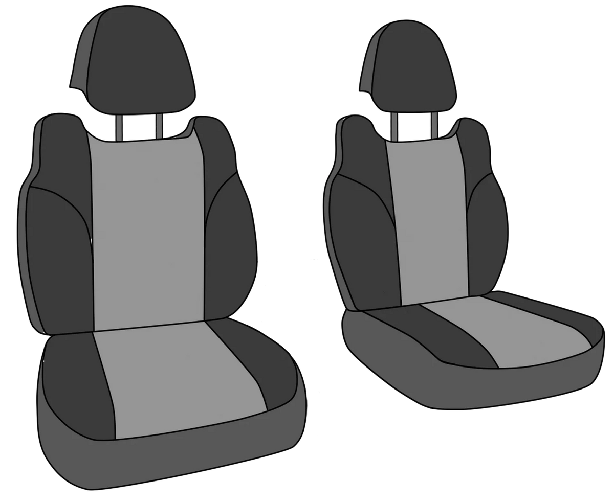 Black Monarch Insert Velour Seat Covers A7171