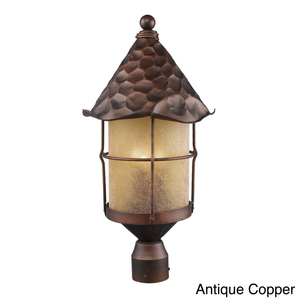 Antique Copper 3 Light Outdoor Post Light T84546