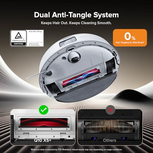 Robot Vacuum and Mop Cleaner, 5500Pa Suction, Lidar Navigation I699