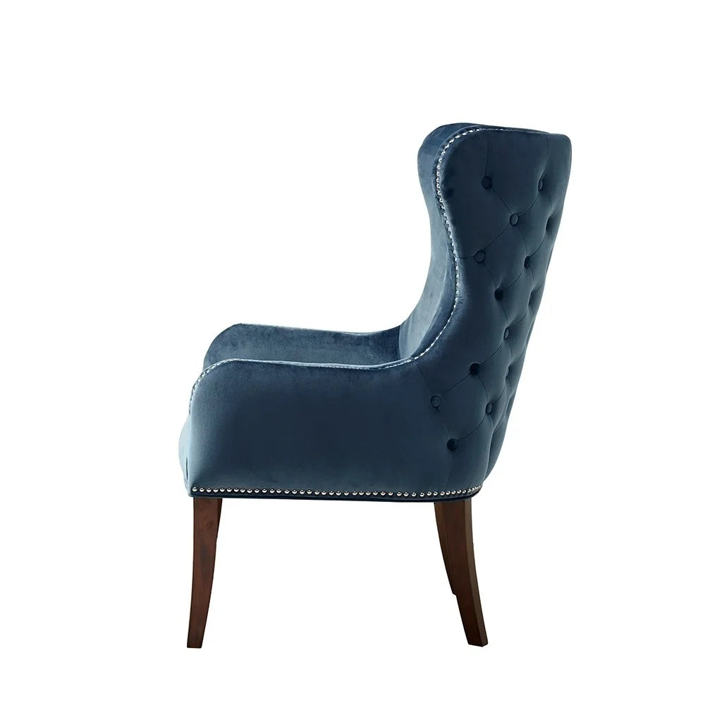 Button Tufted Wingback Accent Chair F1890