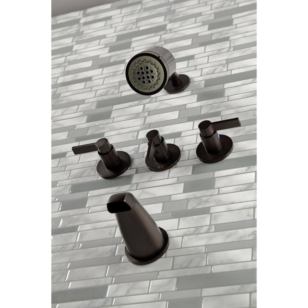 Three Handle Tub and Shower Faucet T5940