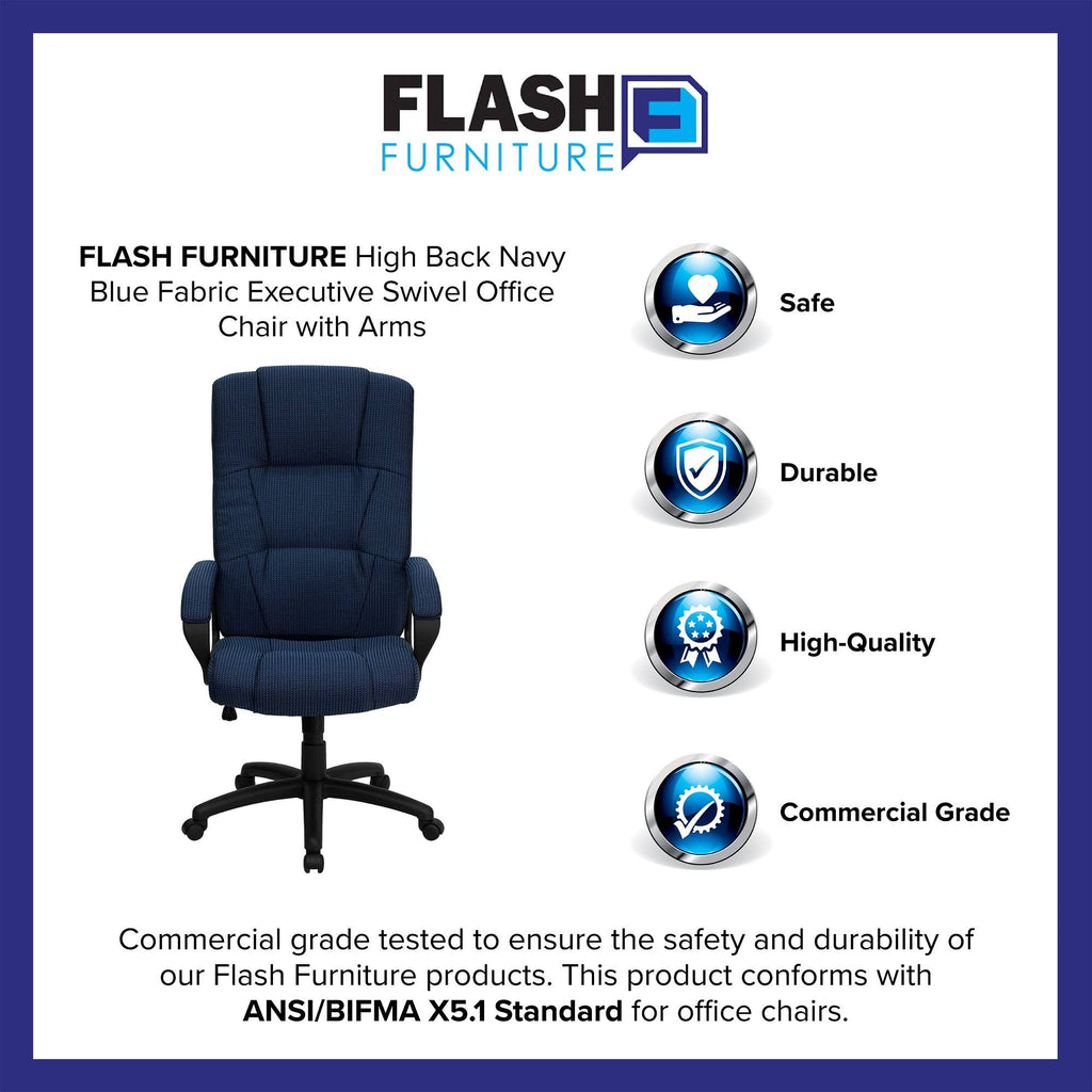 Navy Blue High Back Office Chair O769