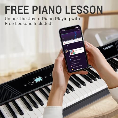 88-Key Weighted Digital Piano with Music Stand and 3-Pedal N8169