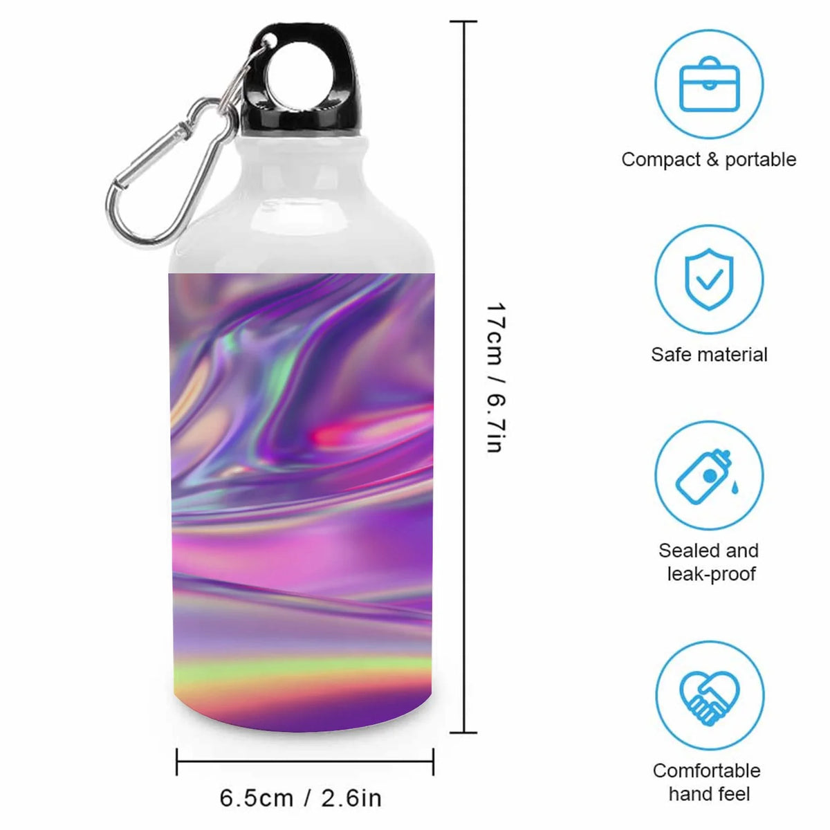 400ml Sport Aluminum Water Bottle with Twist Cap Q822187