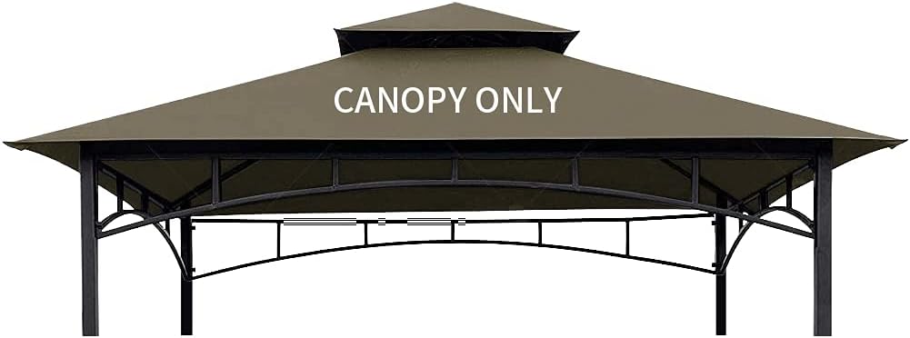 Brown 8 x 5 Double Tiered Replacement Canopy Roof A543407