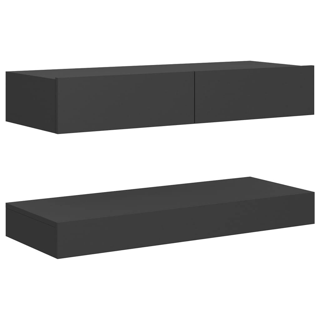 Gray TV Cabinet with LED Lights T9323