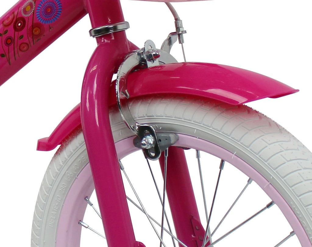 16 inch Kids Bike with Basket and Training Wheels I3778