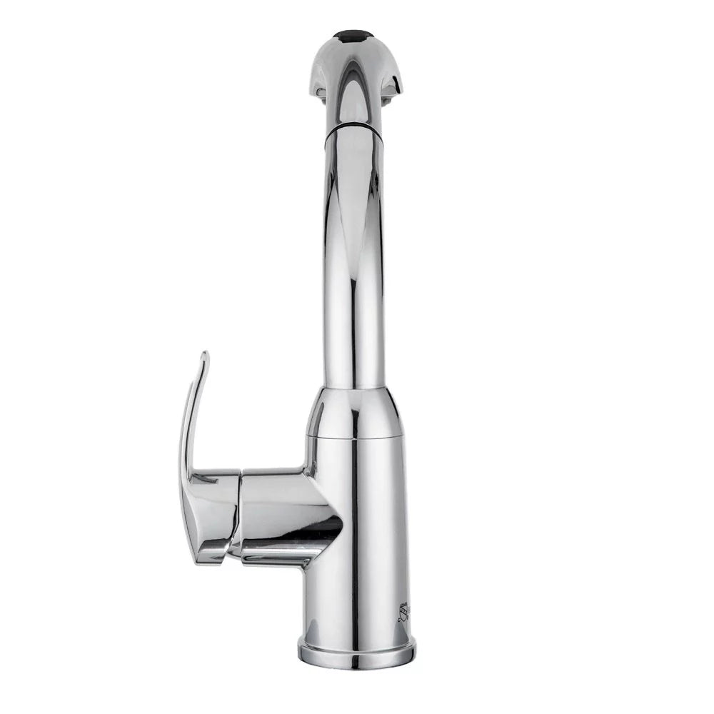 Chrome Single Hole Pull-Out Kitchen Faucet W6960