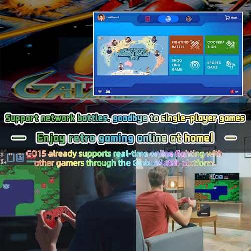 Retro Gaming Console with 2.4G Wireless Controllers S3889