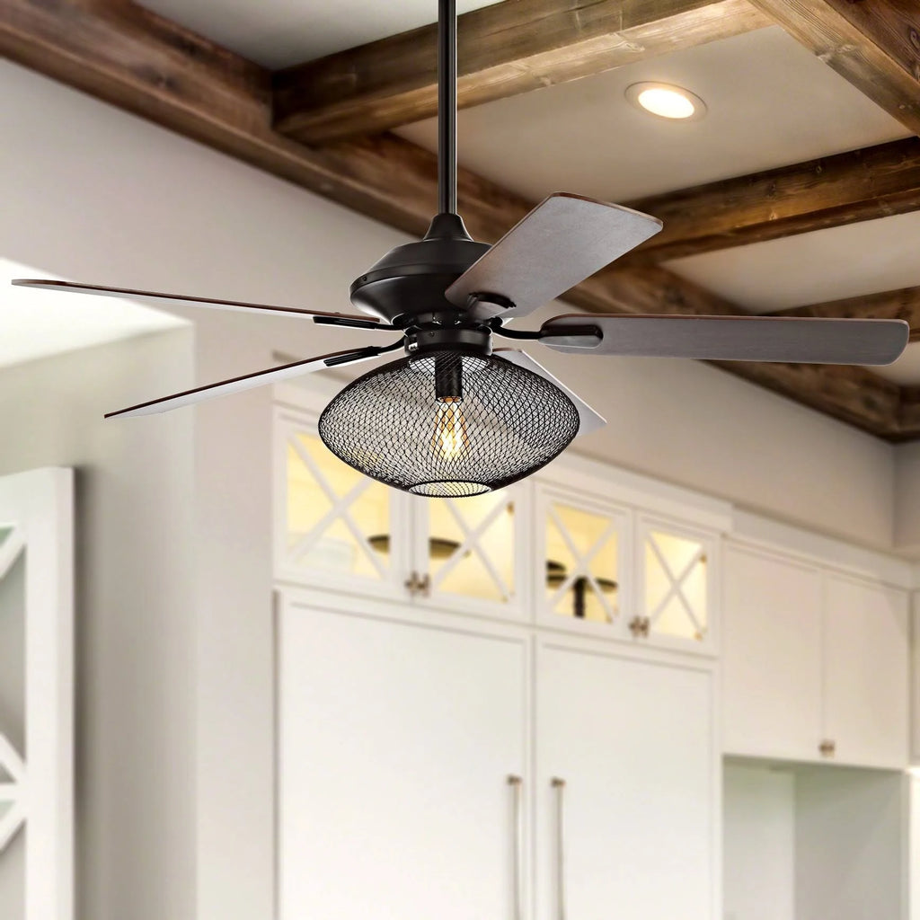 52 inch 1-Light LED Ceiling Fan with Remote, Oil Rubbed Bronze A897011