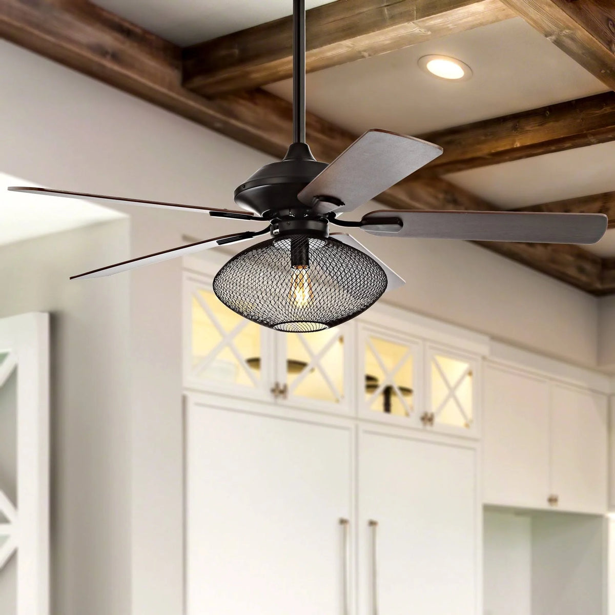 52 inch 1-Light LED Ceiling Fan with Remote, Oil Rubbed Bronze A897011