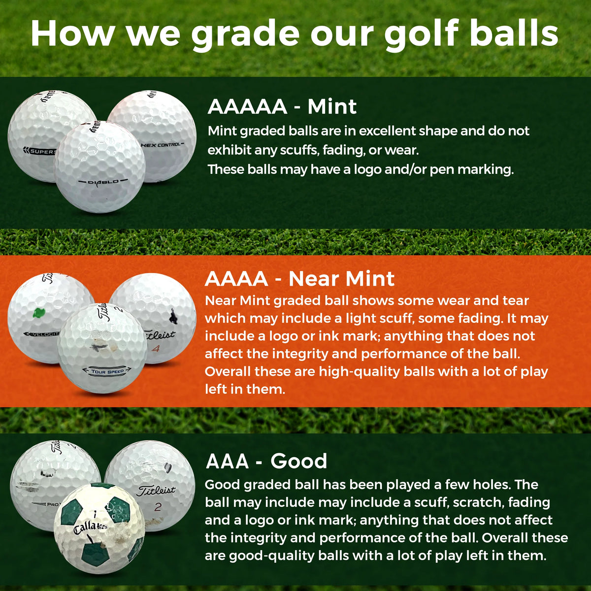 50 Pack Recycled Golf Balls with 15 Tees and Mesh Carrying Bag H21934