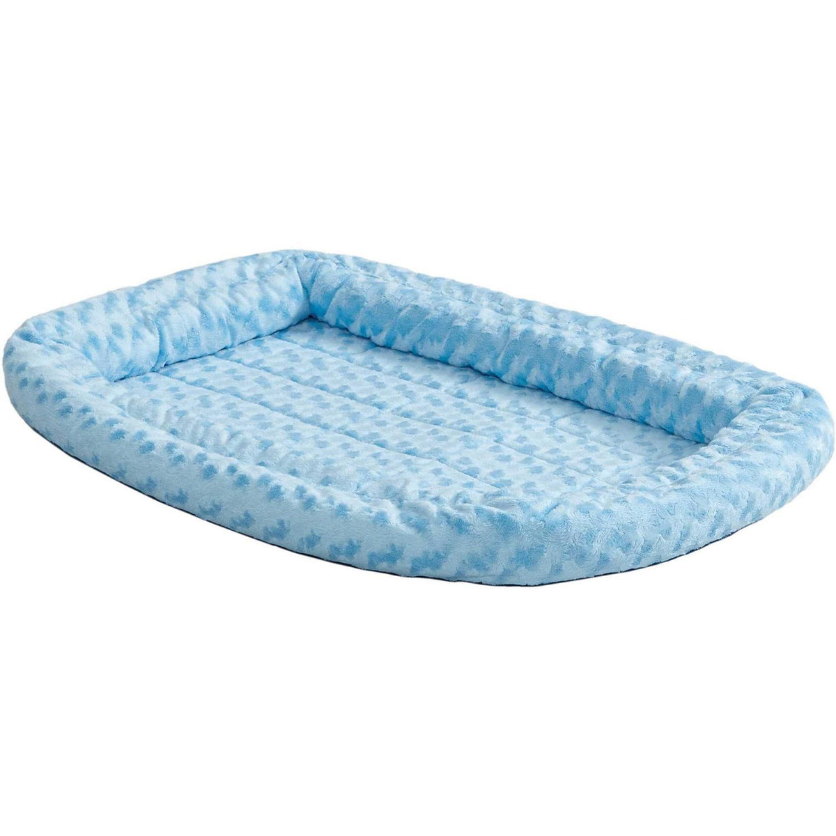 Double Bolster Pet Bed Blue J7502
