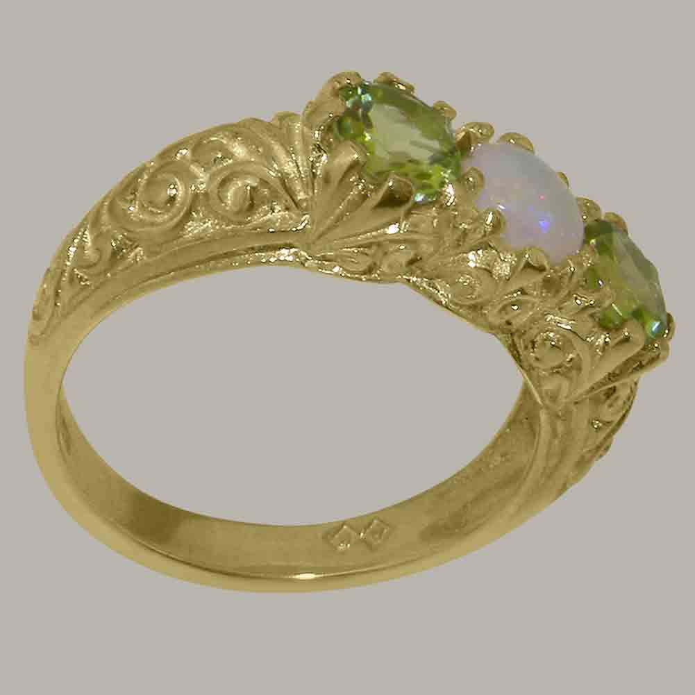 14k Yellow Gold Opal & Peridot Ring I693751