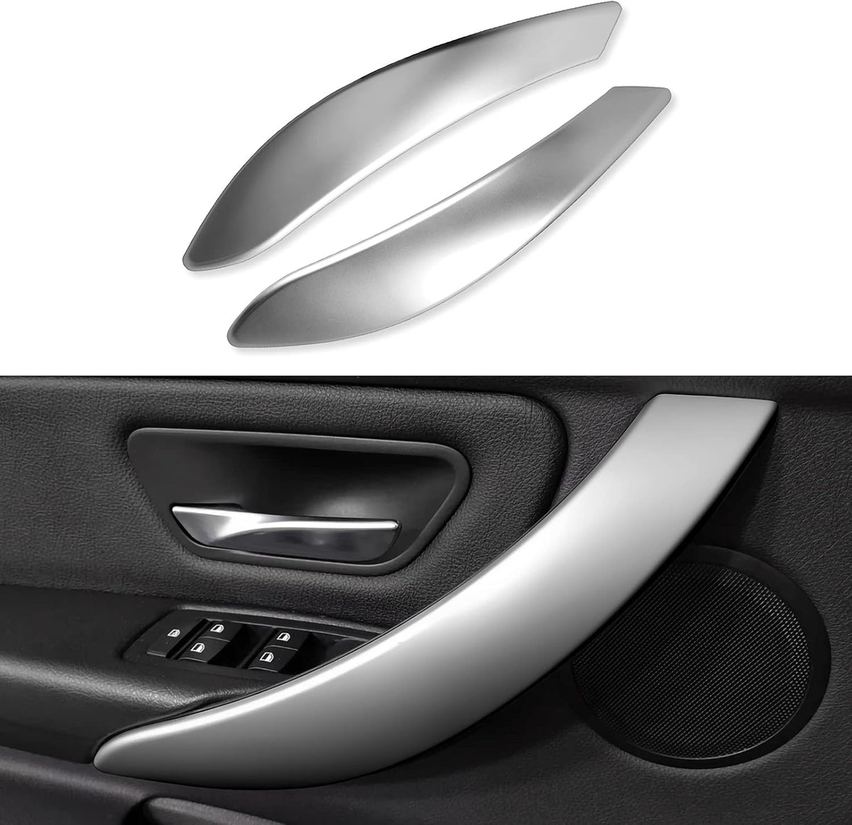 Blue ABS Car Sticker Decal Multimedia Panel Frame Trim Cover A352