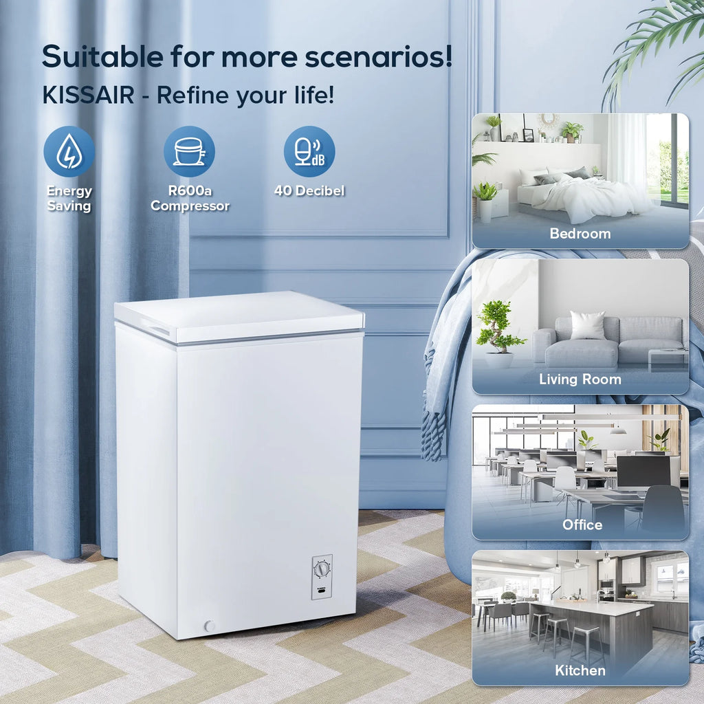2.7 Cubic Feet White Chest Freezer I57211