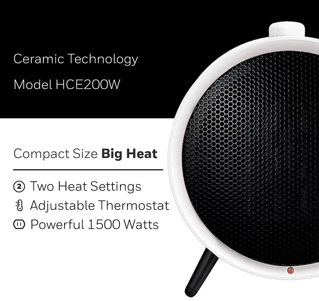 Ceramic White Portable Space Saving Heater L15170