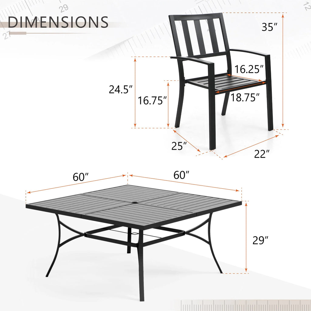7 Piece Outdoor Patio Dining Set G98956