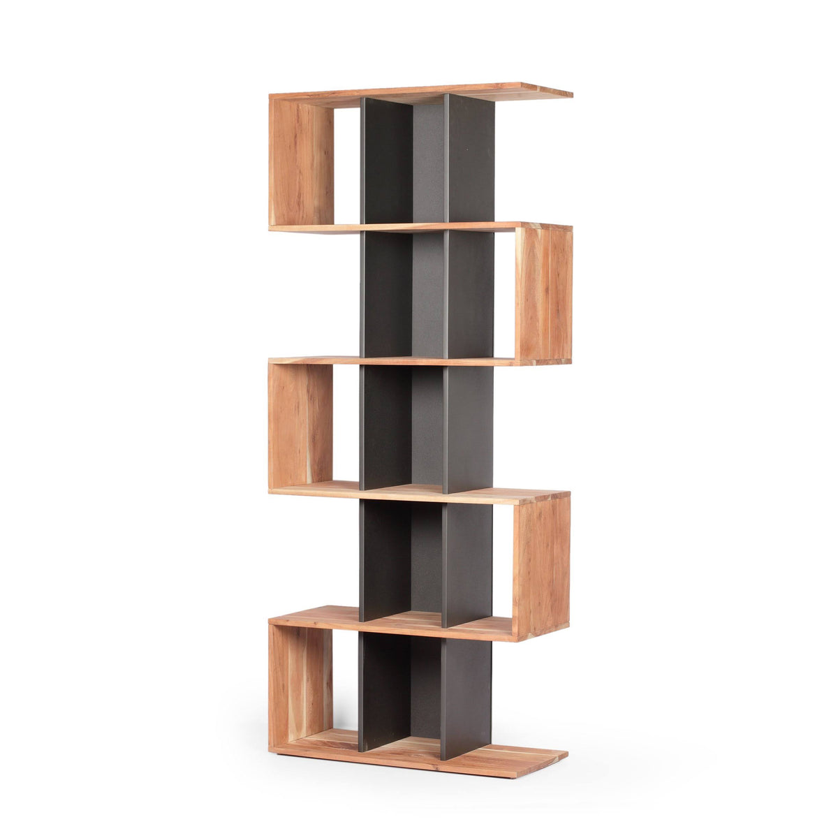 Acacia Wood Etagere Bookshelf Z9855