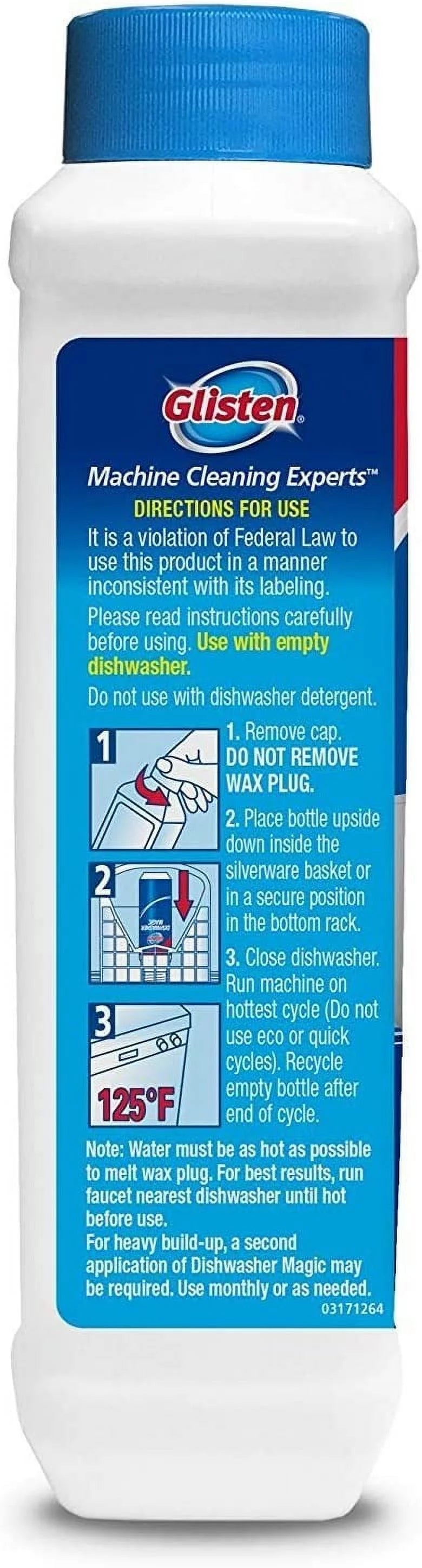 Dishwasher Cleaner & Disinfectant Fresh Lemon 12 Ounce Pack of 3 Y661