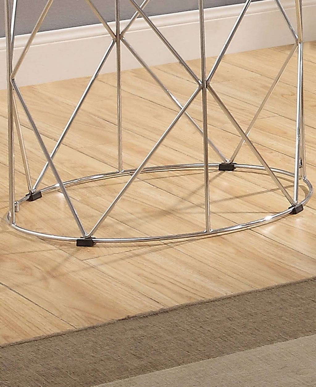 Round Glass Top End Table T60581