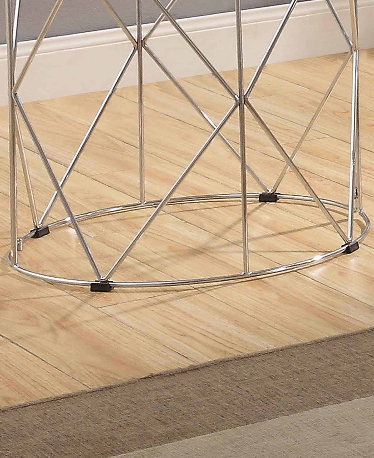 Round Glass Top End Table T60581