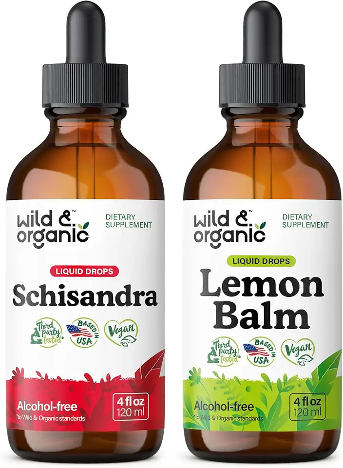 Schisandra Berry Tincture 4 fl oz & Lemon Balm Tincture 4 fl oz K50653