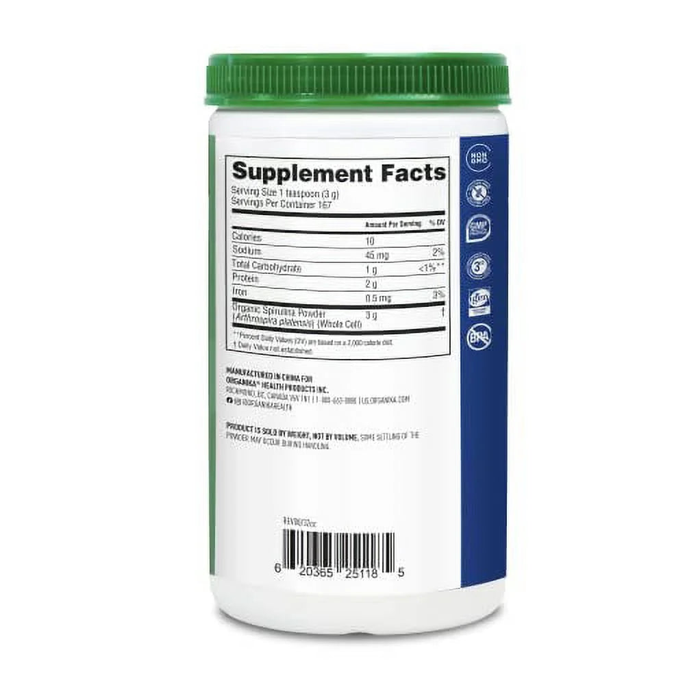 Organic Spirulina Powder 500 g Q272