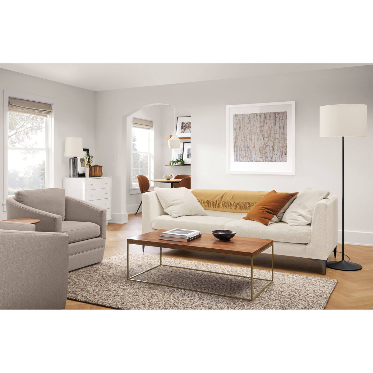 Satin Etched Tempered Glass Square Coffee Table W512