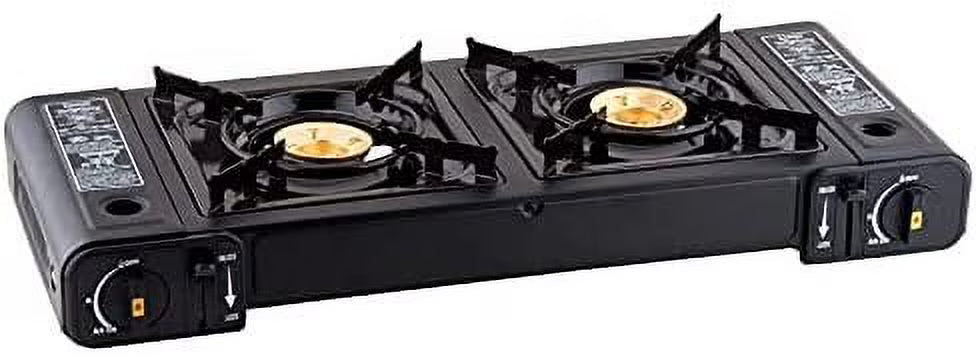 2-Burner Butane Countertop Range / Portable Stove with Brass Burners R168908