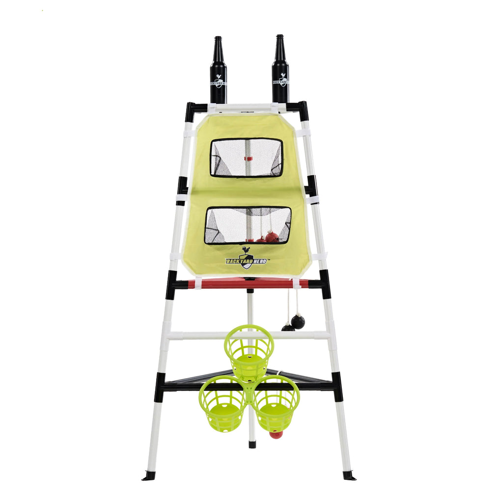 Outdoor Target Toss Tower Lawn Game with Accessories I483004