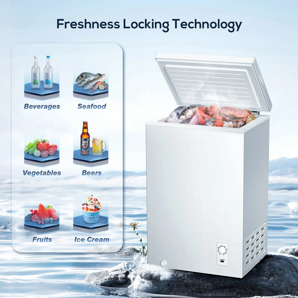 2.7 Cubic Feet White Chest Freezer I57211