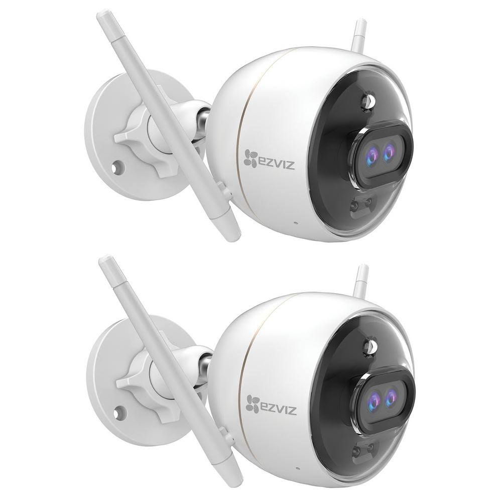 White Dual-Lens Security Camera 2-Pack Q532