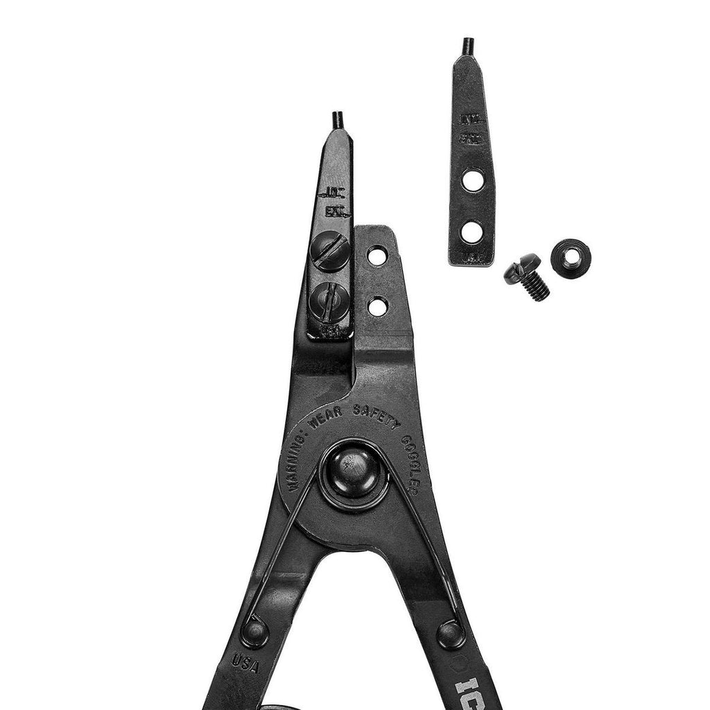 Ratcheting Retaining Ring Pliers Set with Replaceable Tips, 2-Piece I46573