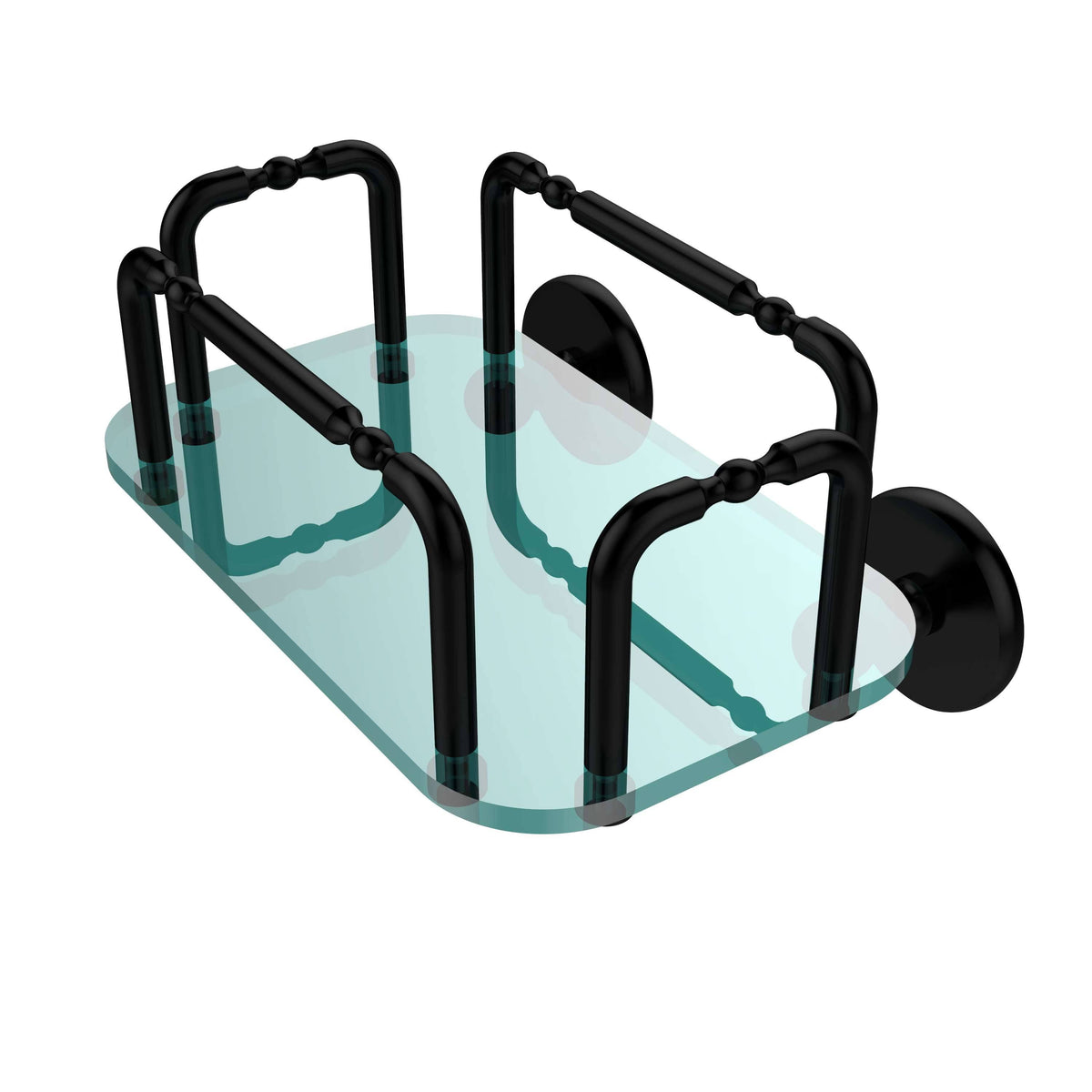 Wall Mounted Guest Towel Holder Matte Black N1368