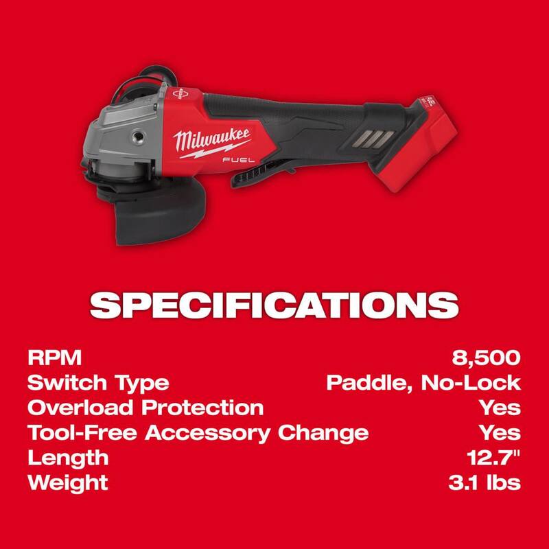 18V Brushless Cordless 4-1/2 in. /5 in. Grinder Kit with Battery D152164