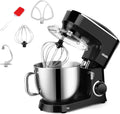 7.4QT 660W Electric Stand Mixer with Dough Hook, Mixing Beater, Whisk, Splash Guard (Black) G860