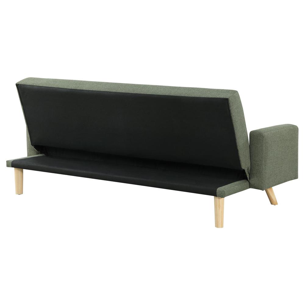 Sage Green Fabric Upholstered Convertible Sofa Bed I417