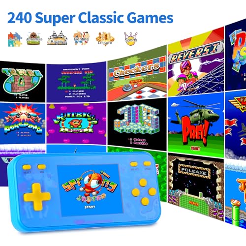 Handheld Game Console with 240 Retro Video Games E36870