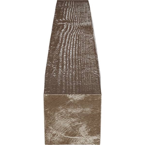 Rough Sawn Faux Wood Fireplace Mantel, Vintage Mahogany V488