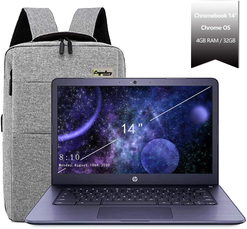 14" Lightweight Chromebook with 4GB RAM 32GB eMMC Storage H1257