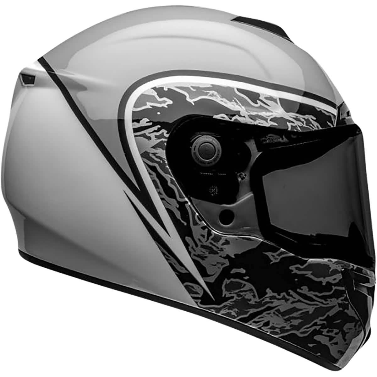 Small Gloss Gray White Camo Helmet U379